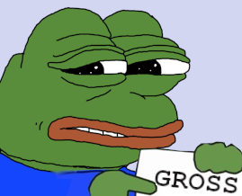 2997 - blue_background blue_shirt cringe factfrog frog gross looking_to_the_left pepe teeth.png