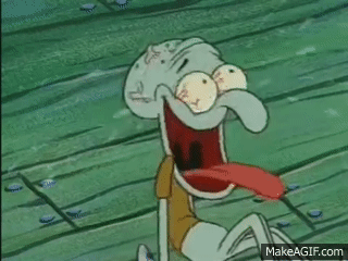 Squidward Laughing Vein Pops on Make a GIF