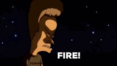 Beavis Fire GIF - Beavis fire - Discover & Share GIFs