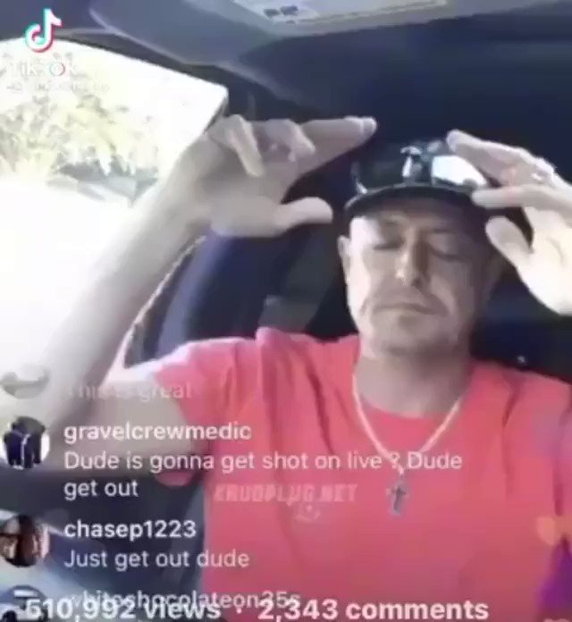 📂 on X: donald trump if you can hear us please save me please get these  people away from me donald trump guy praying in his car tiktok instagram  livestream red shirt