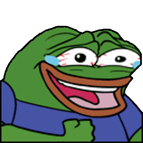 Better Laughing Pepe Frog Laughs Sticker - Better laughing pepe Pepe Frog  laughs - Discover & Share GIFs