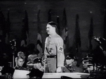 HItler Speaking in 1932 animated gif