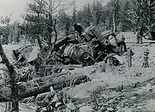 Train wreck in Leavick, Colorado in 1897 Train wreck in Leavick, Colorado in 1897